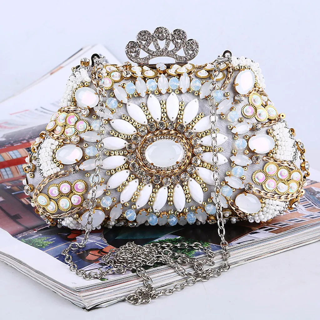 

2019 Women Fashion Diamond Vintage Evening Bag Celebrity Cheongsam Bag Shoulder Cross Bags