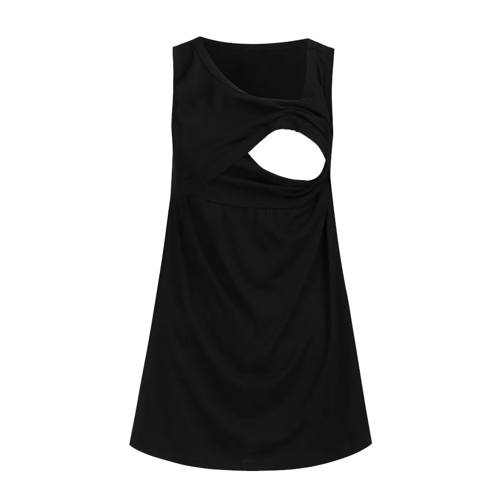 ARLONEET летняя одежда для беременных жилет для кормления блузка для кормления топы на бретелях для беременных женщин топ для беременных Одежда - Цвет: BK