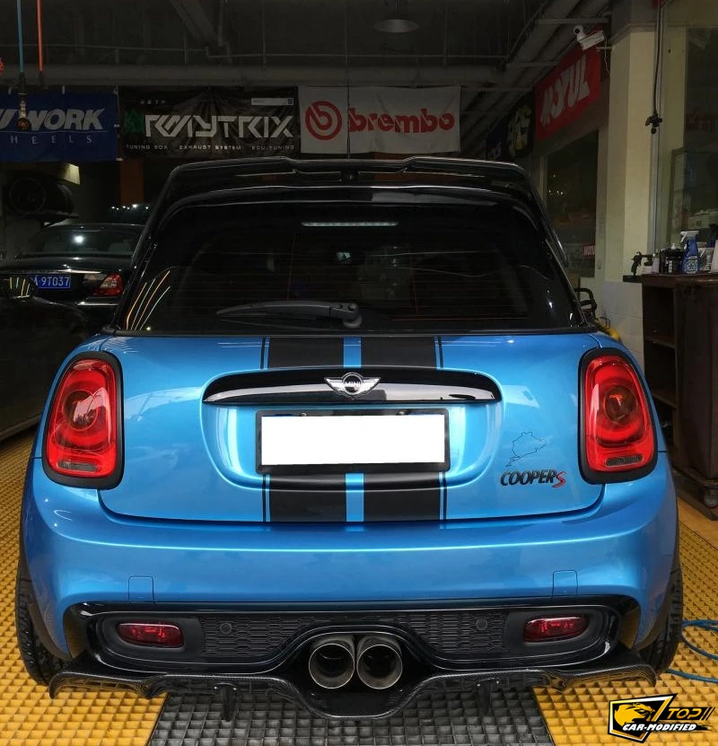 Спойлер на крыше из углеродного волокна для Mini F56 Cooper S DUELL AG style, спойлер на багажник, крыло