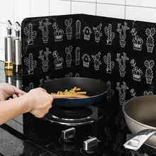Домашняя кухонная газовая плита Тайваньская перегородка алюминиевая фольга изоляционная плита приготовление горячей смазки всплеск перегородка# KC15