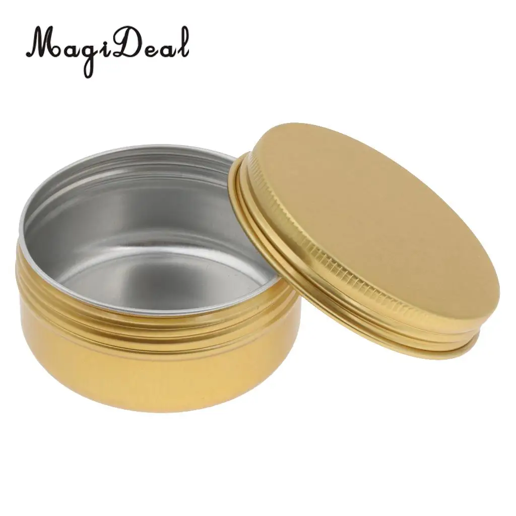Bulk Lot of 20pcs Aluminum Cosmetic Makeup Cream Empty Lip Balm Nail Arts Eyeshadow Jars Tin Box Case 50g