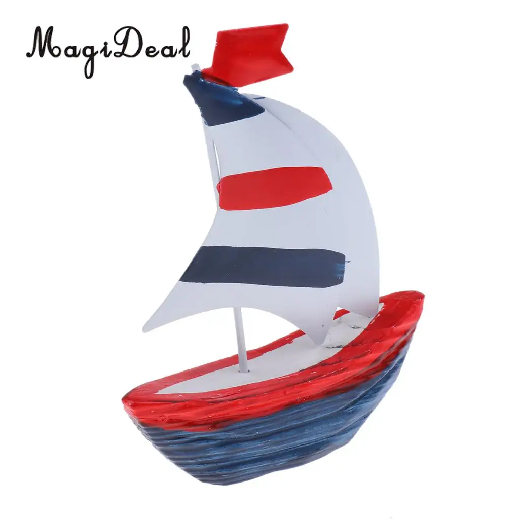 MagiDeal 5'' Nautical Wooden Handcrafted Ship Model Sailing Boat Tabletop Ornament for Kids Children Toy Great Gift 3Kinds