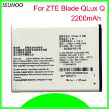 Аккумулятор ISUNOO Li3822T43P3h675053 для zte Blade QLux Q Lux A430 Beeline Pro Bateria Аккумулятор 2200 мАч