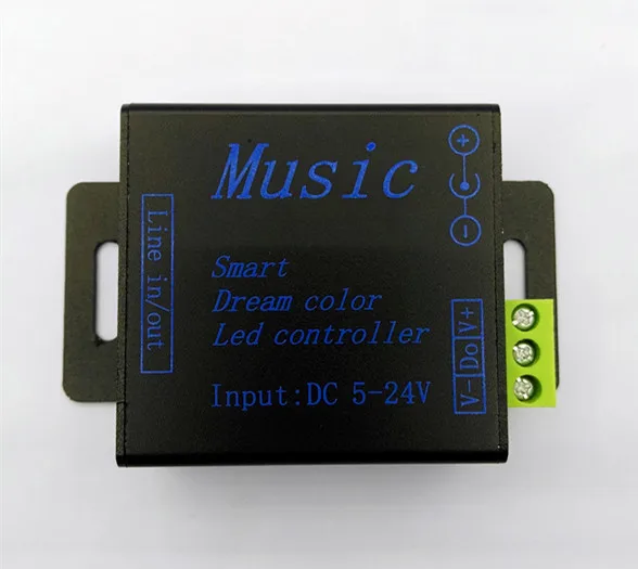 1 шт. DC5V-24V SPI музыкальный контроллер RGB умный цвет мечта для управления 250 пикселей 5050 ws2811 ws2812b модули СВЕТОДИОДНЫЕ полосы строки