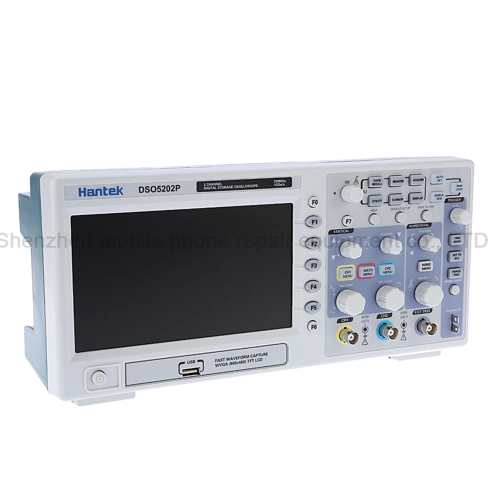 Профессиональный цифровой осциллограф Hantek DSO5202P 200 МГц 2 канальный USB интерфейс 1 3