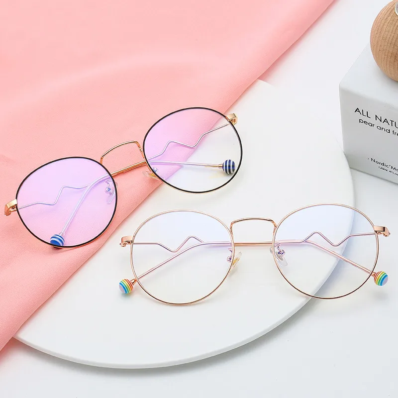 

Blue Light Blocking Glasses Frame Men Women Computer Gaming Goggles Eyeglasses Optical Spectacle rainbow lollipop wave leg Frame