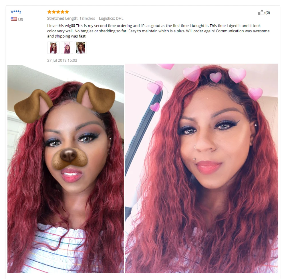 360 Lace Frontal Wig Pre Plucked With Baby Hair Loose Wave P Lw1 03