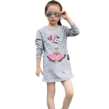 Платье для девочек Vestidos, Осенние вечерние платья для девочек-подростков, коллекция года, зимнее детское платье с длинными рукавами и героями мультфильмов для детей возрастом 6, 8, 10, 12 лет, 18Dec25