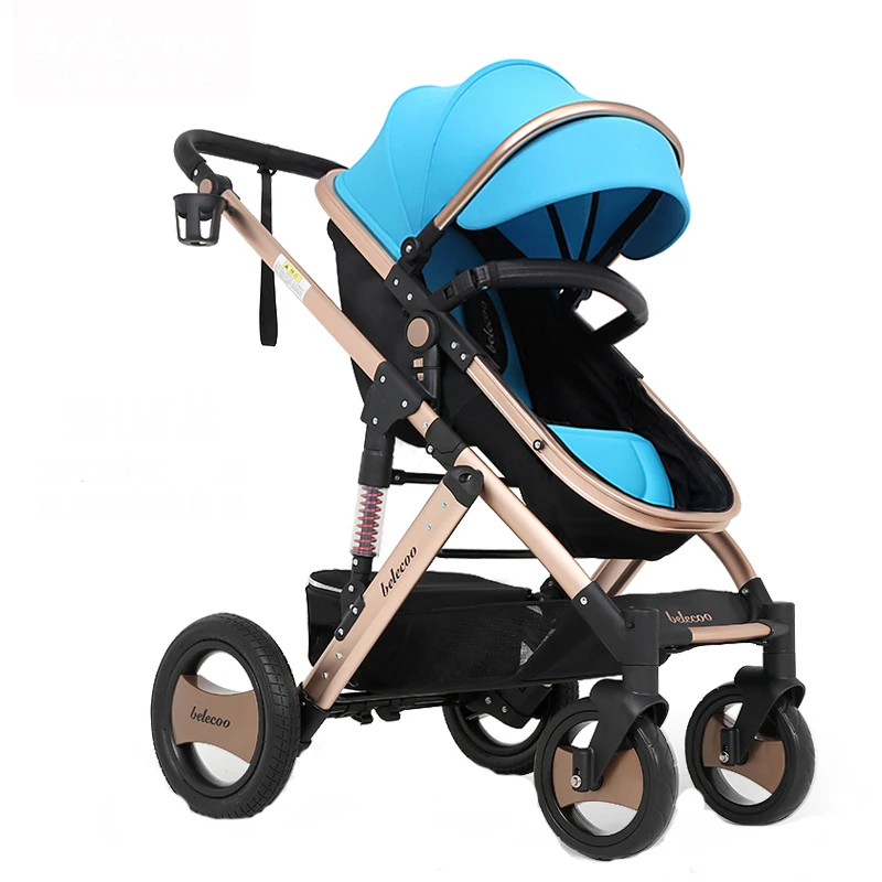 Beleco bebe детская коляска высокая посадка автомобиль Можно присесть две руки