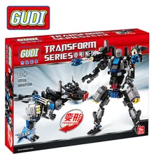 299pcs Dinosaur King Transformation Robot 3D DIY Building Blocks Sets Minifigures Enlighten Children Toys Compatible With Legoe
