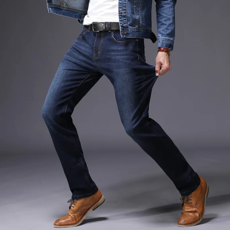 

Men Skinny Jeans Streetwear Fashion Casual Stretch Pant 2019 Spring Male Ripped High Waist Zipper Full Length Jeans Plus Size
