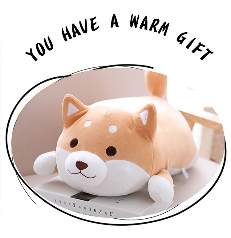 1pc Lovely Fat Shiba Inu & Corgi Dog Plush Toys Stuffed Soft Kawaii Animal Cartoon Pillow Dolls Gift for Kids Baby Children