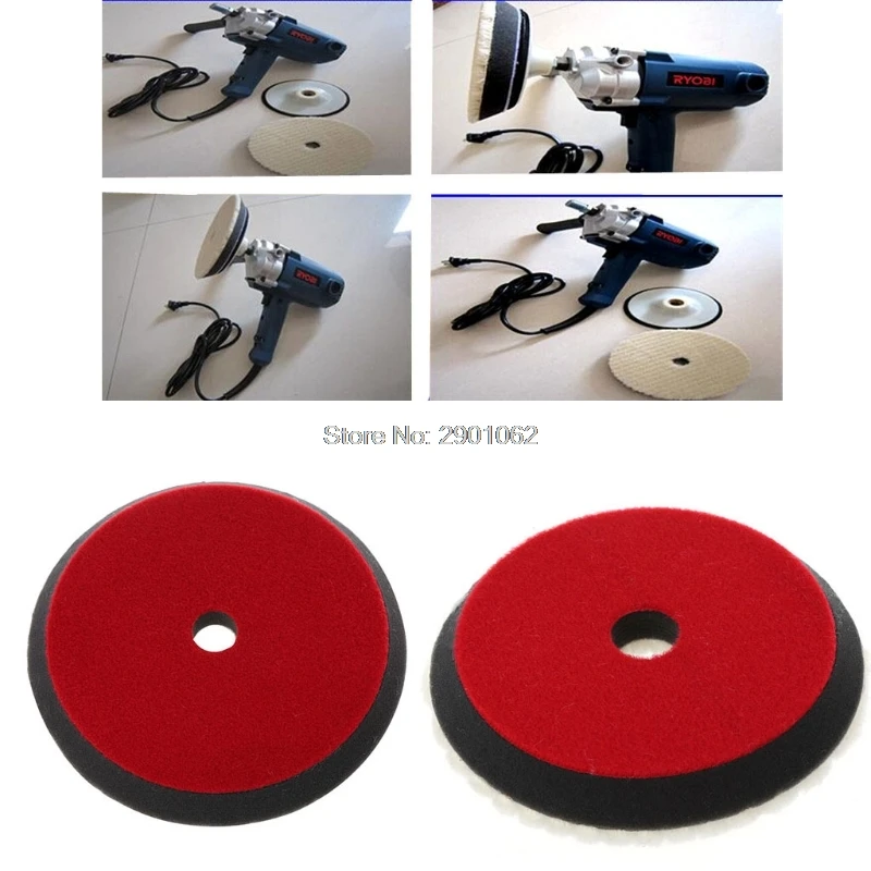 Car Auto Soft Wool Buffing Polishing Pad Professional Detailing Mixed Color 6" 150mm / 7" 180mm Drop Ship