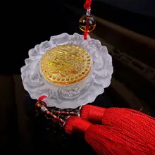 1 шт. автомобильный защитный кулон безопасности Искусственные стеклянные безопасные счастливые Подвески зеркало заднего вида салона автомобиля