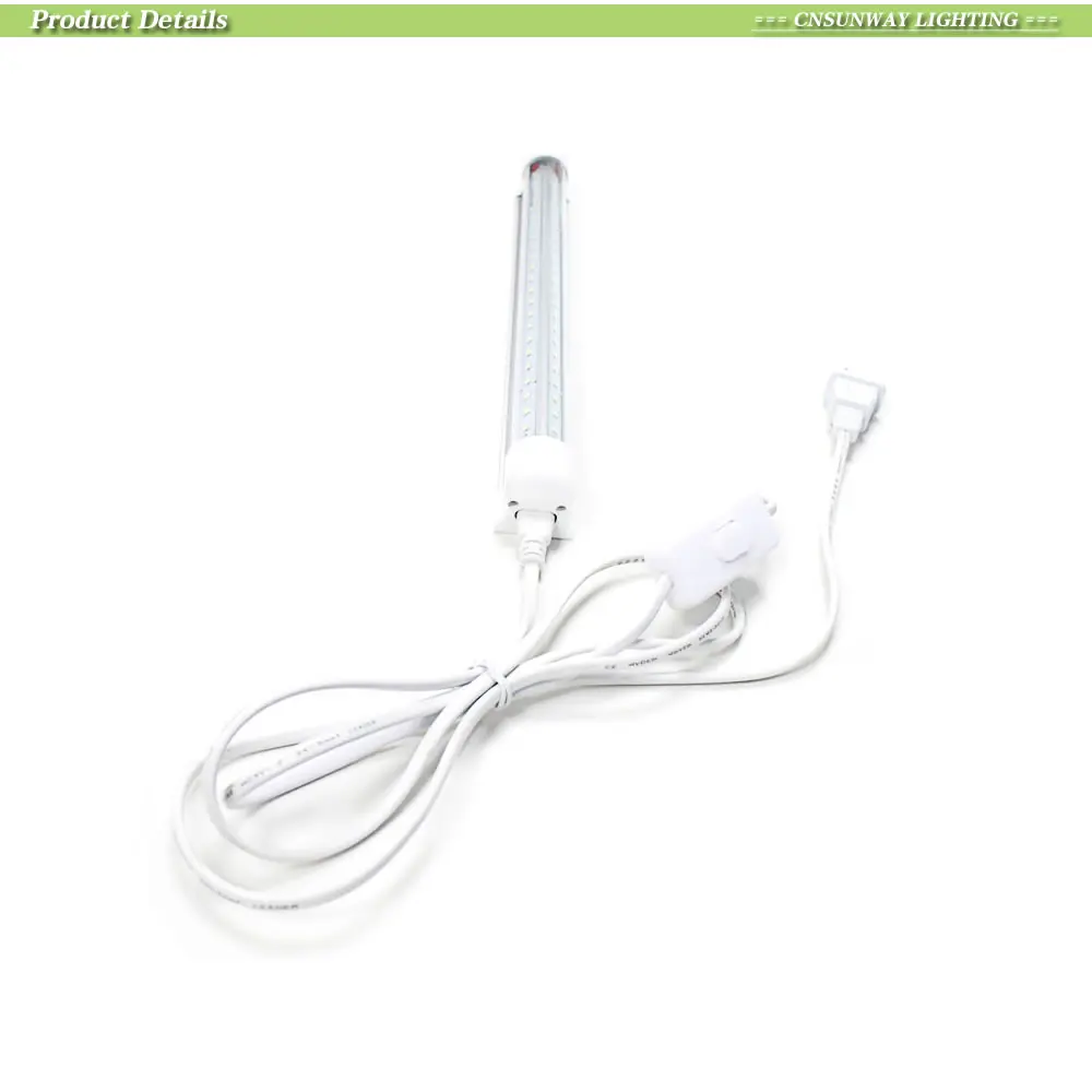 T8 разъемы 6ft 1,8 m US Plug 3 pin провода Соединительный кабель кабельный разъём с переключателем для T5 встроенные светодиодные трубки лампы освещения