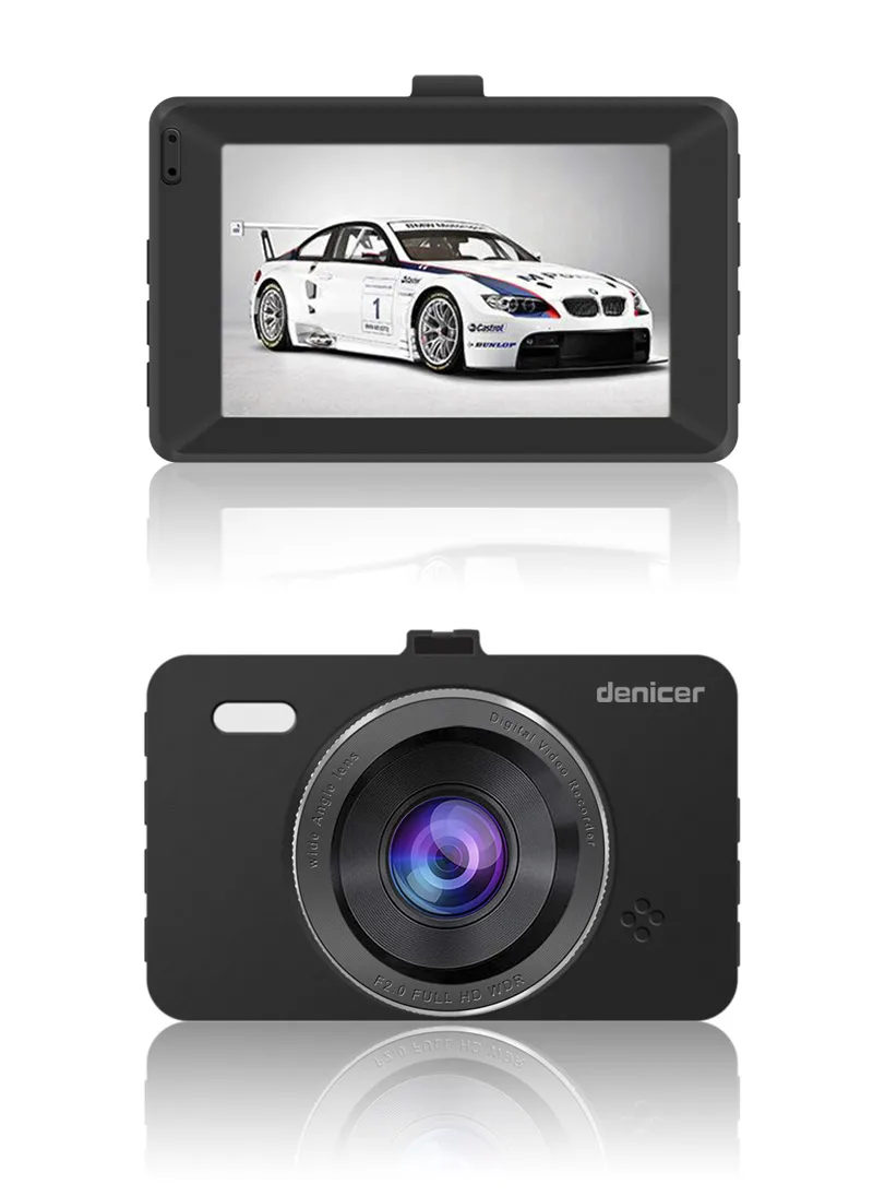 Denicer Автомобильный видеорегистратор 3," экран камера Full HD 1080P 30fps Dvr двойной объектив с заднего вида авто Регистратор Автомобильный видео Dvr рекордер