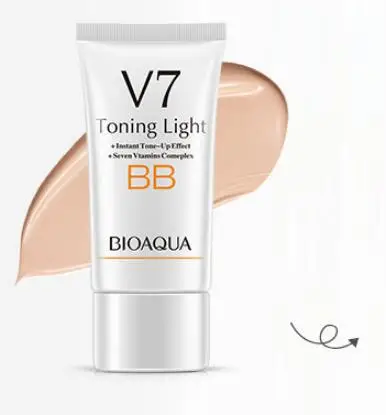 BIOAUQA V7 BB Кремы натуральная воздушная подушка длительный макияж тональный, для придания яркости водонепроницаемый CC Кремы Защита от солнца Блок Уход за кожей - Цвет: Natural Color