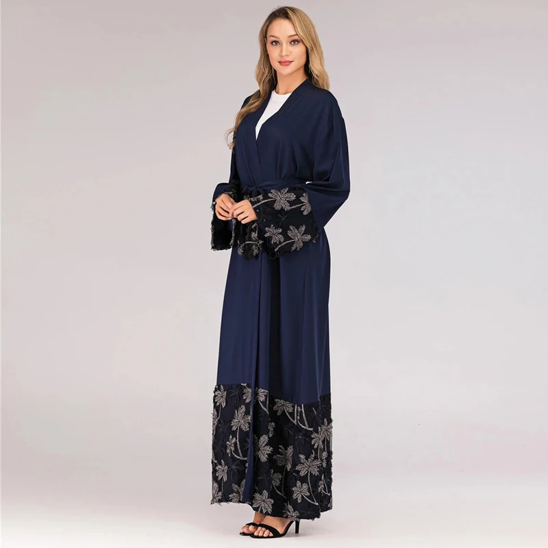 Кимоно Рамадан abaya Robe Femme пальто Дубаи женские мусульманские платья кафтаны Восточный халат из марокена Катара Elbise турецкая исламская