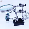 Tools Multifunctional Soldering IRON Welding Stand Desktop 4X Magnifier LENS Third Helping Hands Solder Allegator Clips ► Photo 2/6