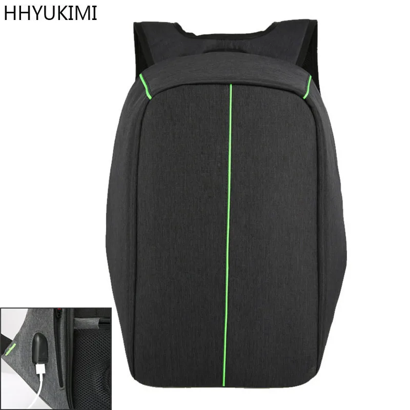 

HHYUKIMI Multifunction USB charging 16inch Laptop Backpacks For Teenager Fashion Male Mochila Leisure Travel backpack anti thief
