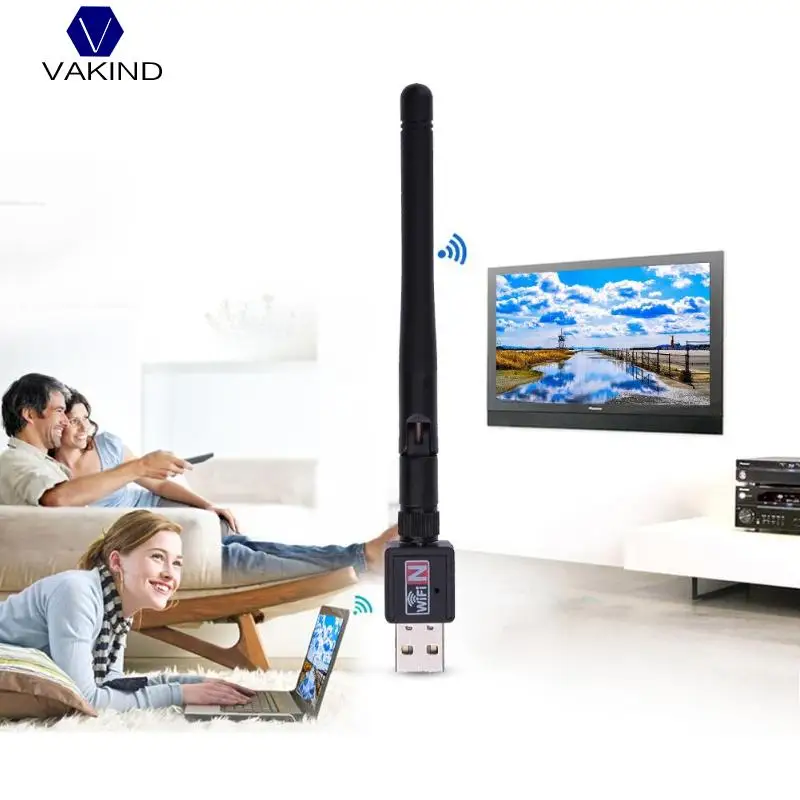 300 Мбит/с Wi-Fi маршрутизатор USB2.0 Беспроводной сетевой карты 802,11 b/g/n Сетевой адаптер беспроводной локальной сети с Антенна для портативных ПК