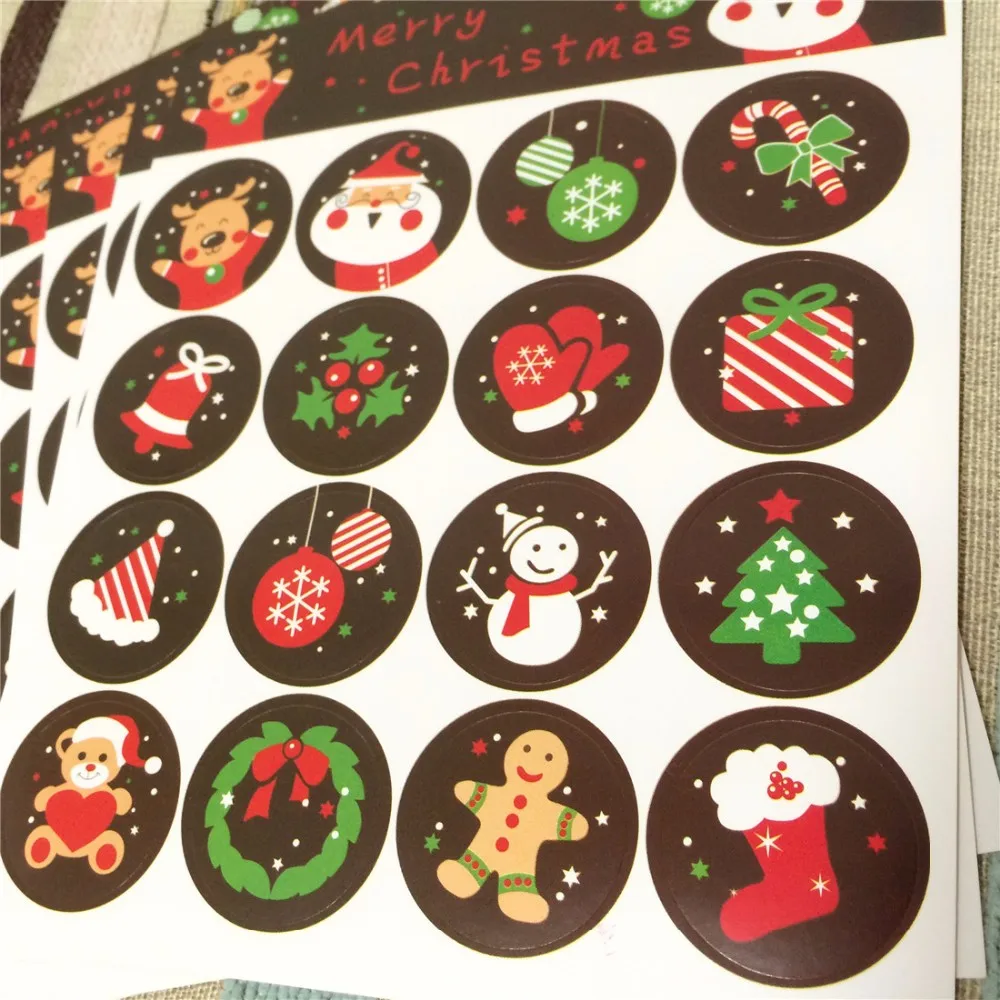 90pcs Merry Christmas Sealing Stickers DIY Gifts Labels Candy Packaging TagsUTWR 90pcs Merry Christmas Sealing Stickers DIY Gifts Labels Candy Packaging TagsUTWR