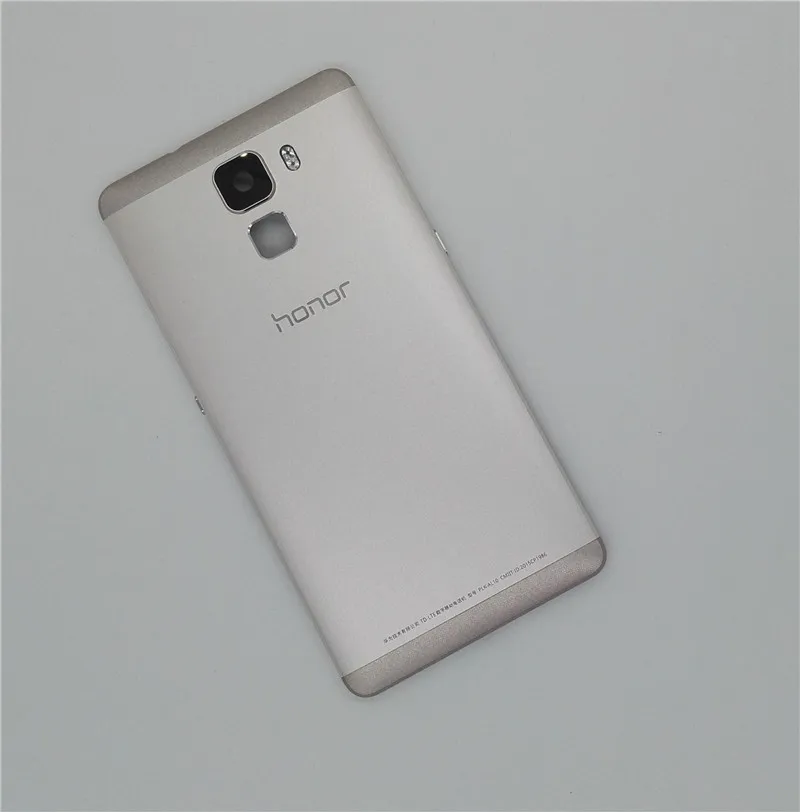 Для Huawei Honor 7 Крышка батарейного отсека задняя крышка чехол запасные части с боковой кнопкой объектив камеры freeshiping