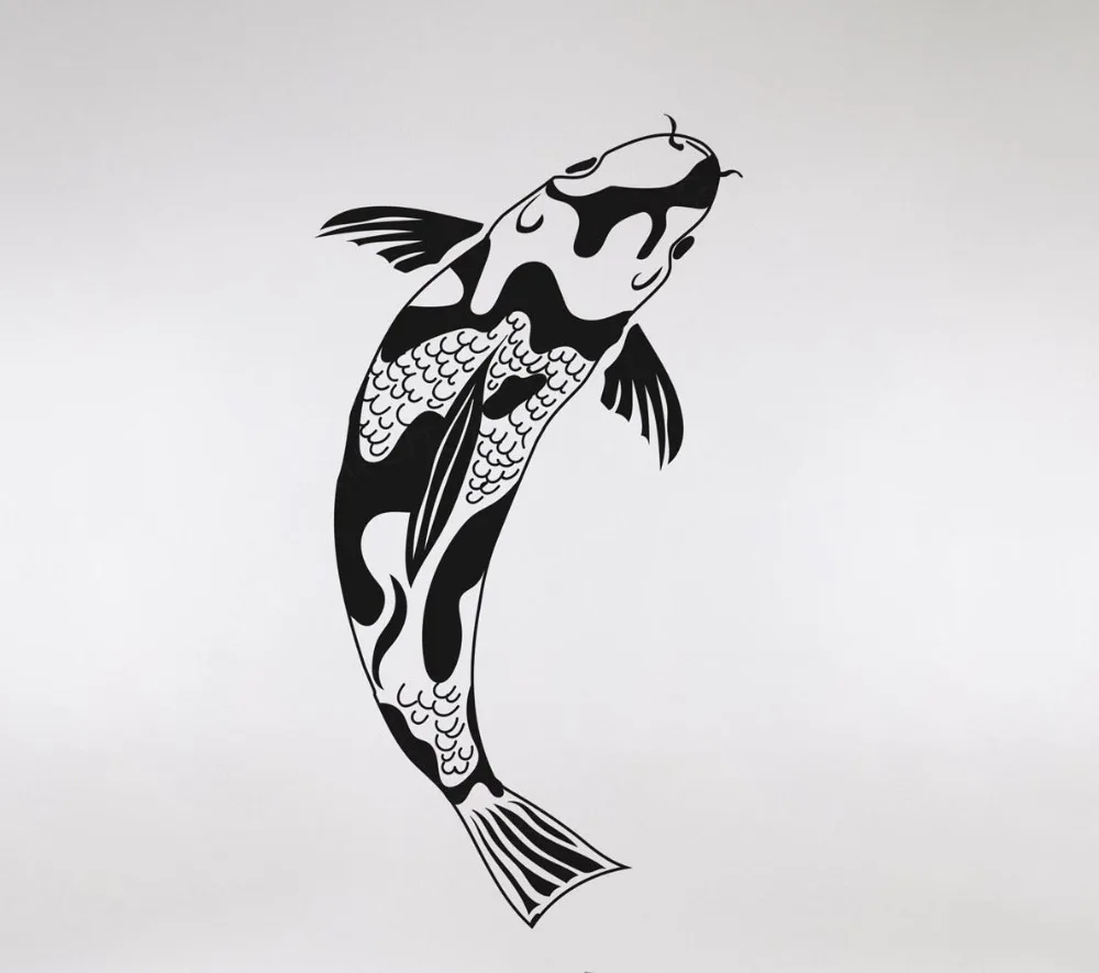 Koi Fish Wall Decals Custom Color Available Vinyl Wall Stickers Home
