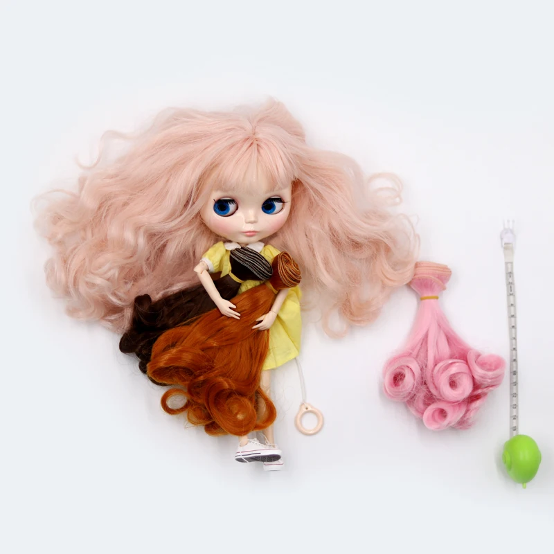 Msiredoll bjd парик аксессуары 15*100 см 25*100 см волосы куклы для 1/3 1/4 1/6 1/12 градиент цвета натуральный bjd парик diy