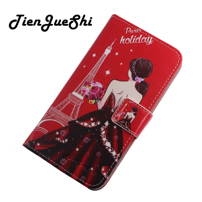 Goddess TienJueShi модный флип-чехол из искусственной кожи ТПУ силиконовый гелевый Чехол для телефона Doro 8035 5 дюймов чехол Etui Кошелек резиновый - Цвет: Goddess