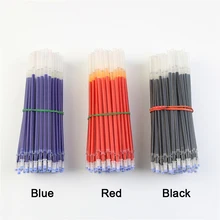 Recharge de stylo Gel à encre neutre, 20 pièces/paquet, noir, bleu, rouge, 0.5mm, 0.38mm, recharge de balles, pour bureau et école