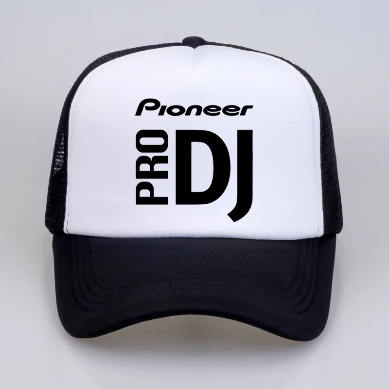 

DJ style Pioneer Baseball Cap Summer cool Mesh Trucker Cap Women Men print Pioneer DJ PRO Snapback hat bone gorras