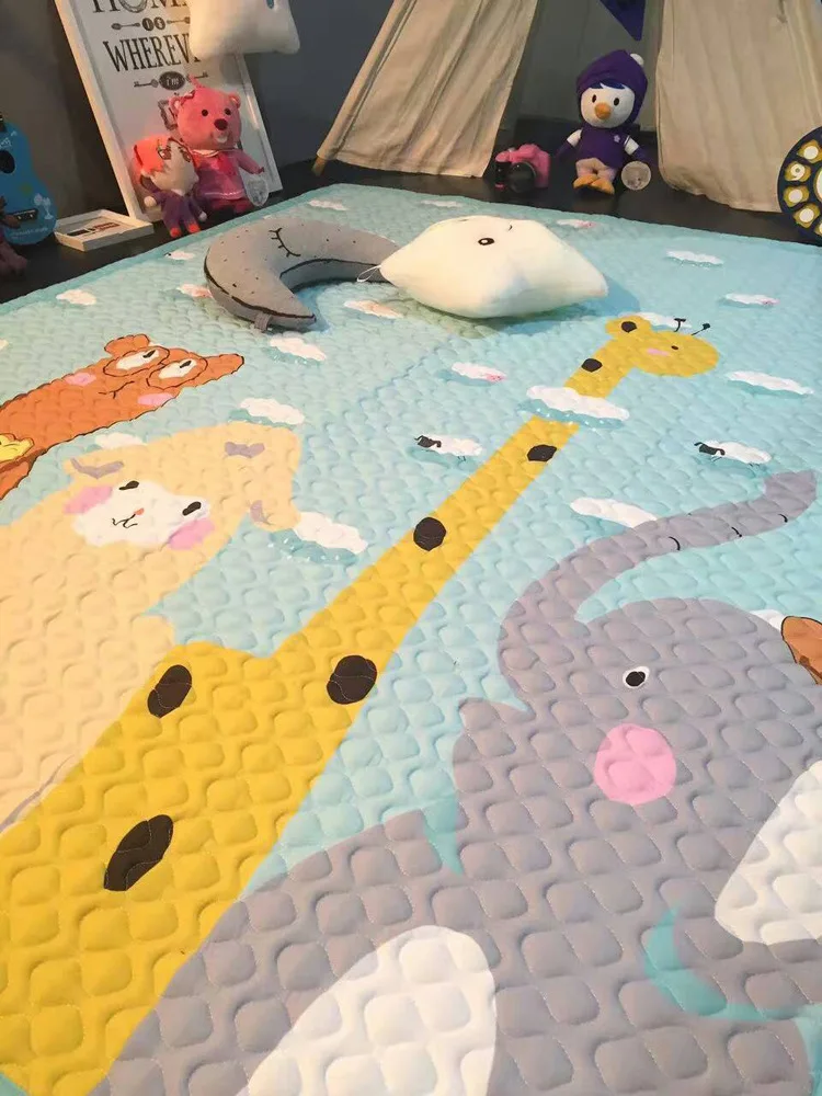 Коврик для ребенка игрушки suelo bebe PE детский коврик для ползания хлопковый матрас Детский ковер tappeto bambin спильмат распродажа 150*200 см