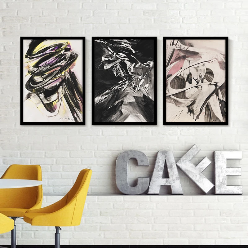 Абстрактная картина маслом холста моторист любовь плакат скорость Настенная