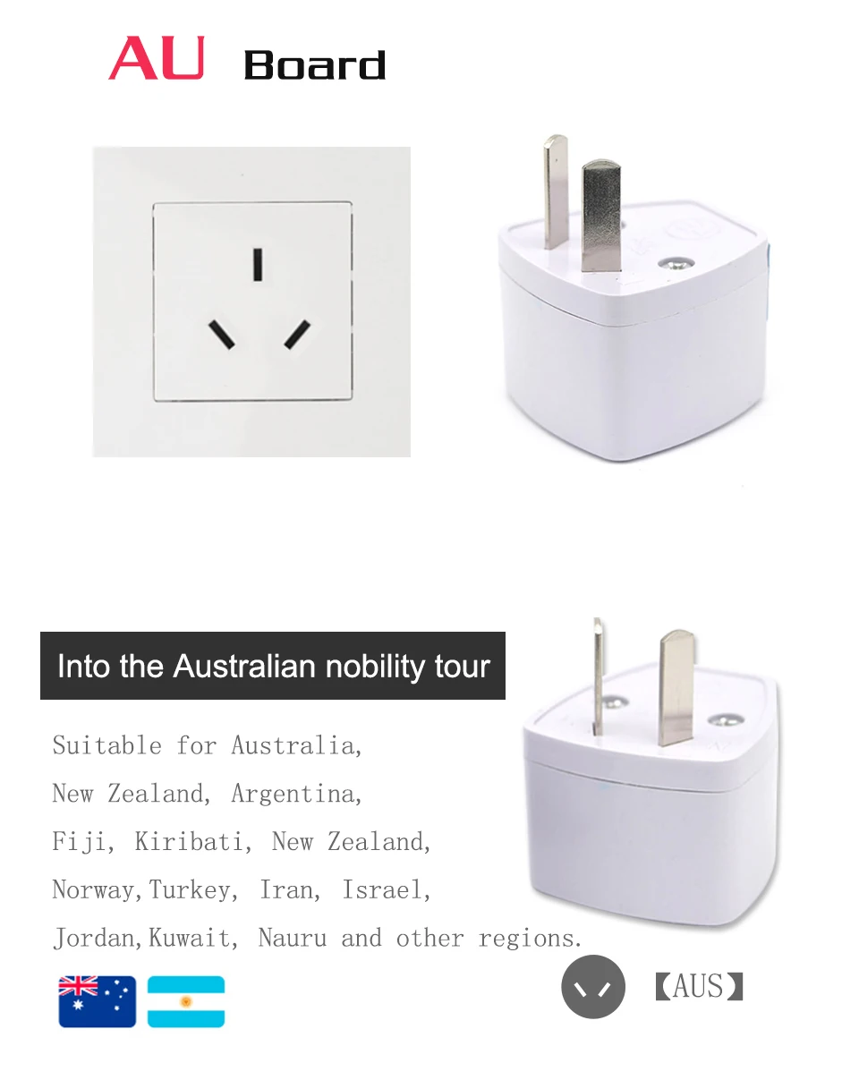 1PC Universal UK US AU EU AC Power Socket Plug Travel Electrical Charger Adapter Converter Japan China America Italy Switzerland (10)