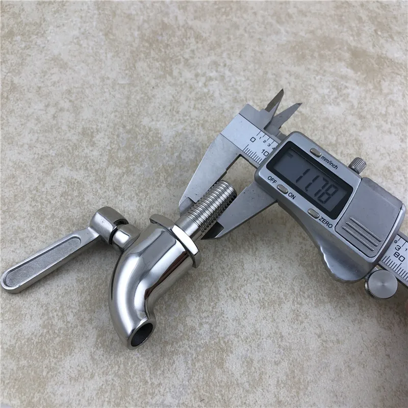 12mm Stainless Steel Spigot Faucet Tap Valve for Beverage Drink Dispenser Home brewing Wine Beer Kegs (2)