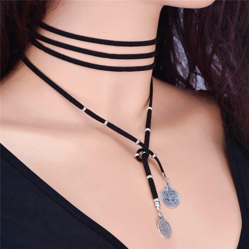 

High Quality Mens Womens Sunyik Black Link Cord Necklace Chain Newest Drop Shipping Wholesale Spiritual Pendulums for Dowsing