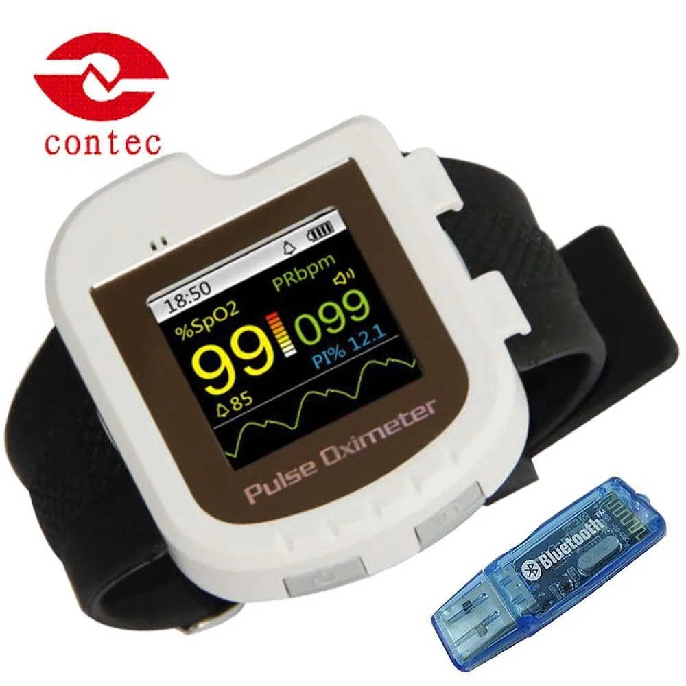 

Wrist Pulse Oximeter Wearable free PC Bluetooth Updated model CMS50IW + SW