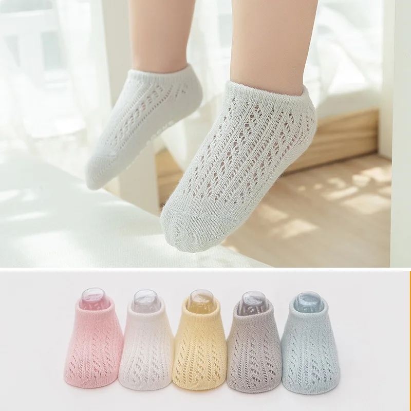 

Lace Cotton Mesh White Short Newborn Anti Slip Socks Baby Girl Boy Infant Sock for Summer 2019 Cute Kwaii High Quality