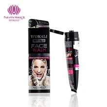 WOKALI 130g Cleanser Activated carbon extract Moisturizing oil control Facial cleaning Shrink pores Whitening decontamination 1000g amino acid facial cleanser moss deeply cleaning buble foam makeup remove mild moisturizing whitening pores shrink