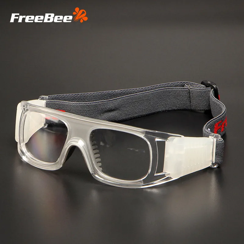 Защитные очки FreeBee анти-гибридное воздействие, ударопрочный Спортивный баскетбол футбольные очки дышащие ПК линзы защитные очки для глаз - Цвет: Gray