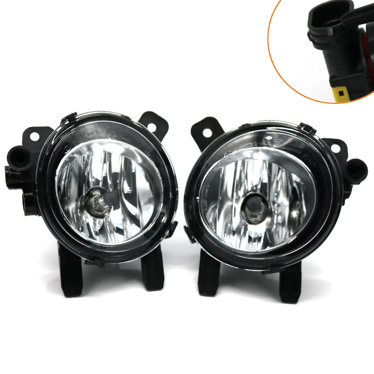 ELISHASTAR NEW One pair Front and Rear Fog Lights Car Fog Lights 63172847911 63177248912 For B