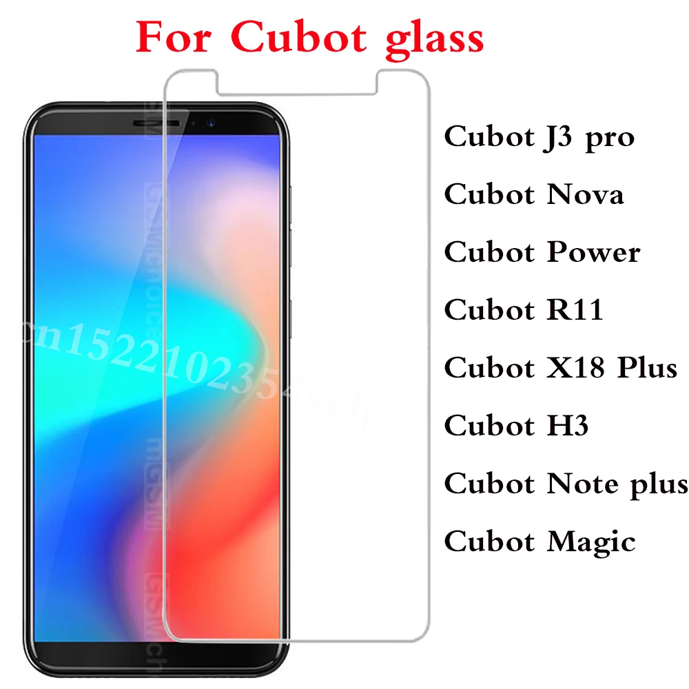 

Smartphone Tempered Glass For Cubot X18 Plus R11 Power Nova H3 Note plus Magic Protective Film Screen cover phone Cubot J3 pro>