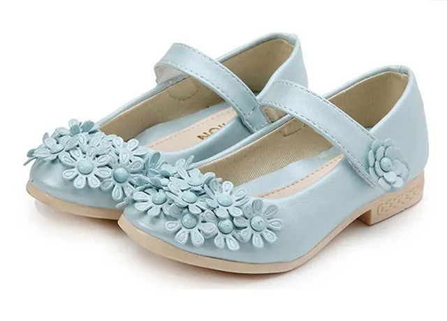 teal floral shoes