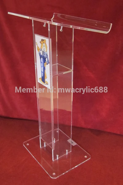

Free Shipping Cheap Beautiful Simple Elegant Acrylic Podium Pulpit Lectern