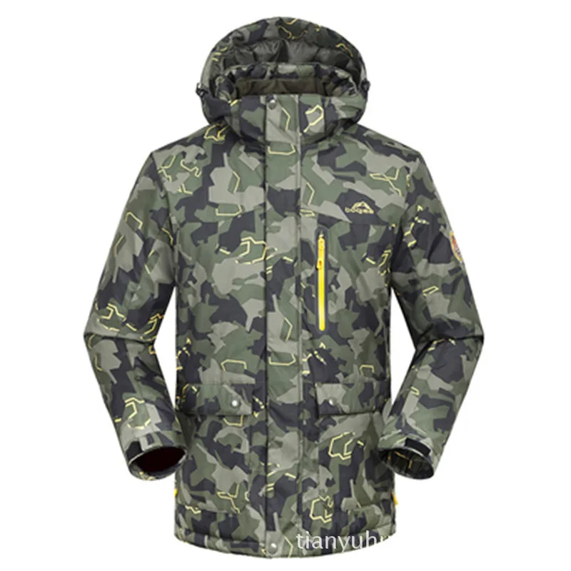 Лыжные куртки мужские зимние новые высокого качества, непродуваемый водонепроницаемый теплый пальто Снежная одежда брендовые лыжные и сноубордические куртки мужские