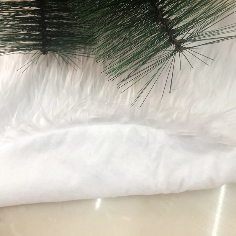 48 дюймов юбки для рождественской елки белоснежные украшения из искусственного меха для рождественской елки роскошные мягкие юбки для рождественских праздников