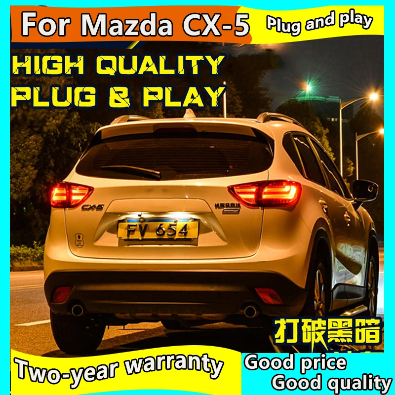 Car Styling for Mazda CX-5 Taillights 2013-2018 for Mazda CX-5 LED Tail Lamp Rear Lamp DRL+Brake+Park+Signal led lights