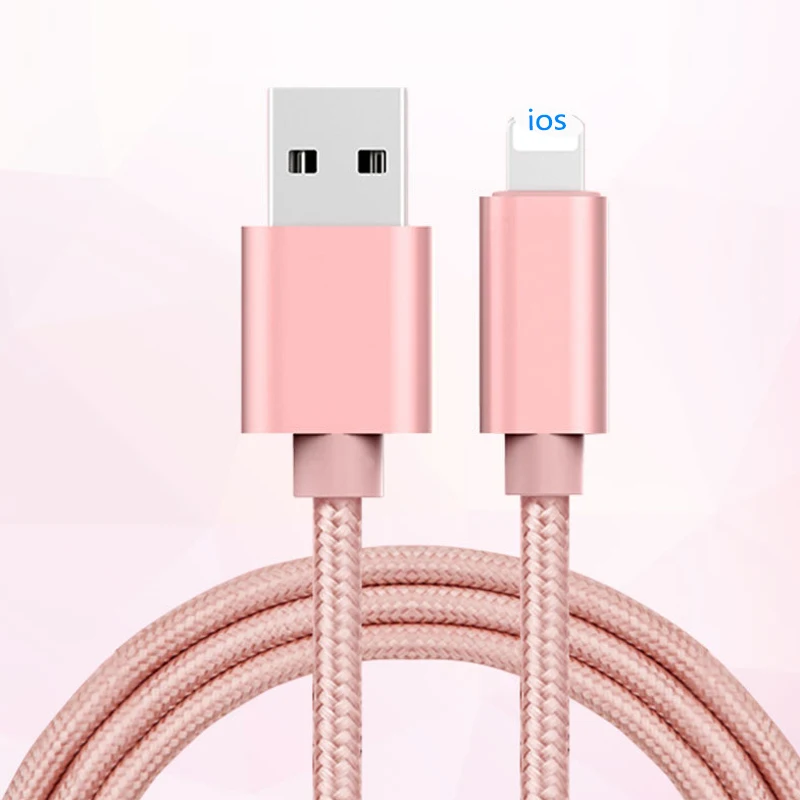 Rose IOS cable Двойной зарядное устройство USB& type C USB 3,1 зарядный кабель для передачи данных для Huawei Honor 8 P9 для iphone 7S Galaxy S6 USB зарядное устройство Micro кабель - Тип штекера: Rose IOS cable