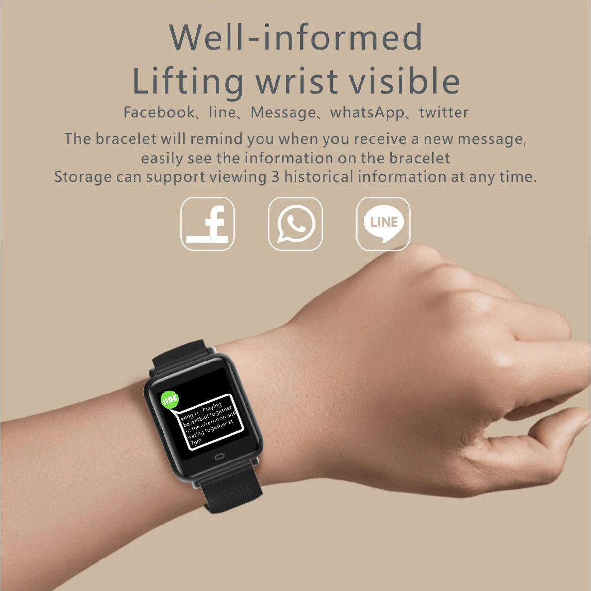 Diggro Q9 Smart Watch Blood Pressure Heart Rate Monitor IP67 Waterproof Sport Fitness Trakcer Watch Men Women Smartwatch